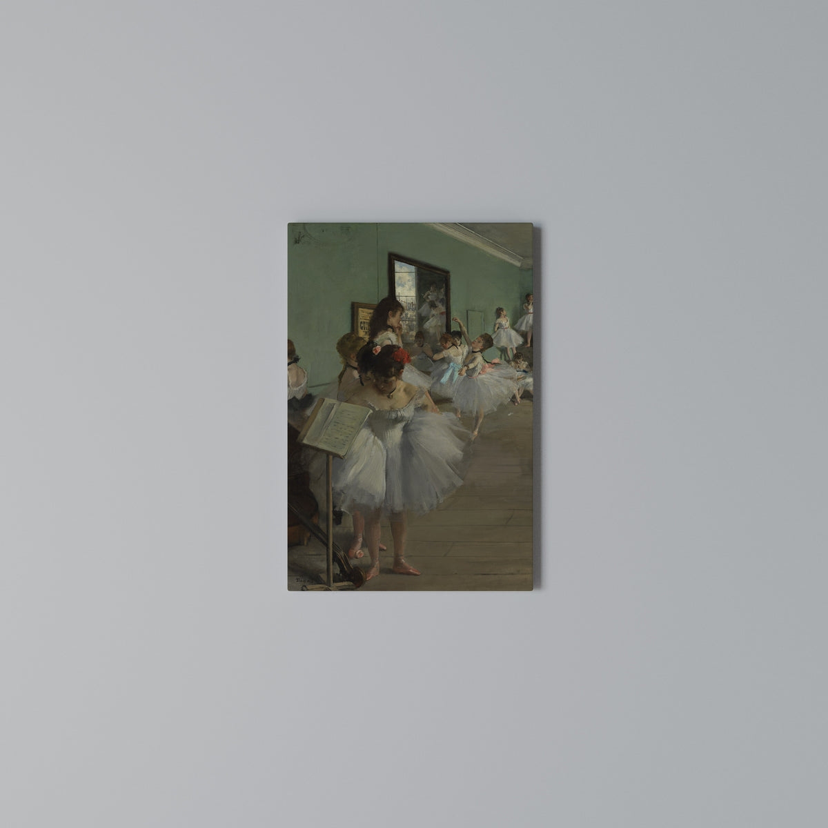 THE DANCE CLASS Vertical Canvas Print