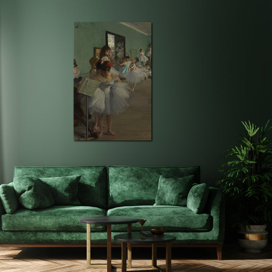 THE DANCE CLASS Vertical Canvas Print