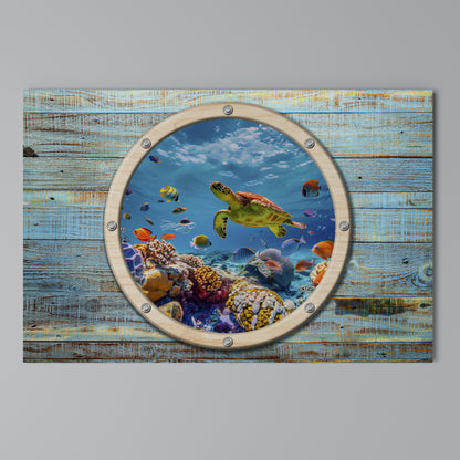 AQUA ADVENTURE Horizontal Canvas Print
