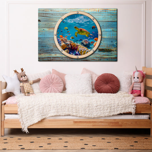 AQUA ADVENTURE Horizontal Canvas Print