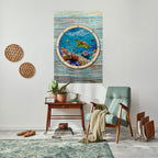 AQUA ADVENTURE vertikal poster med självhäftande text