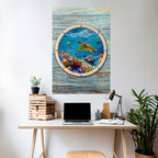 AQUA ADVENTURE vertikal poster med självhäftande text