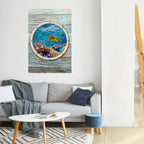 AQUA ADVENTURE vertikal poster med självhäftande text