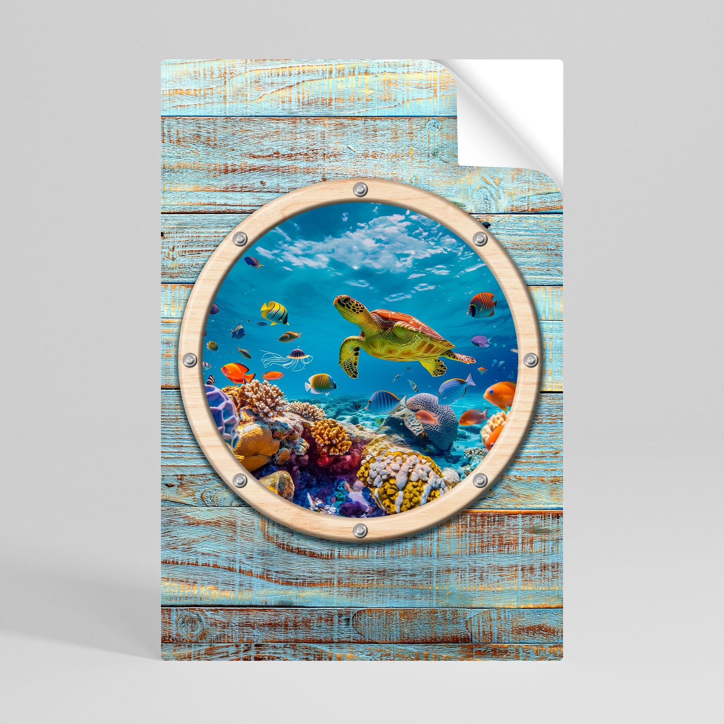 AQUA ADVENTURE vertikal poster med självhäftande text