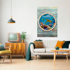 AQUA ADVENTURE vertikal poster med självhäftande text