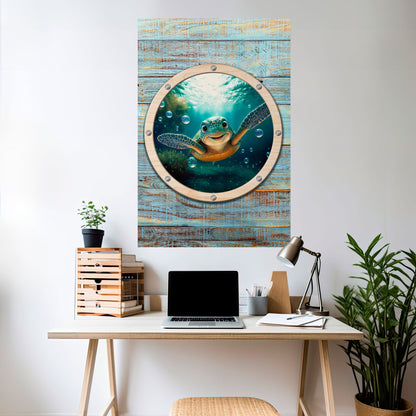 SEASIDE JOY Peel and Stick Vertical Poster