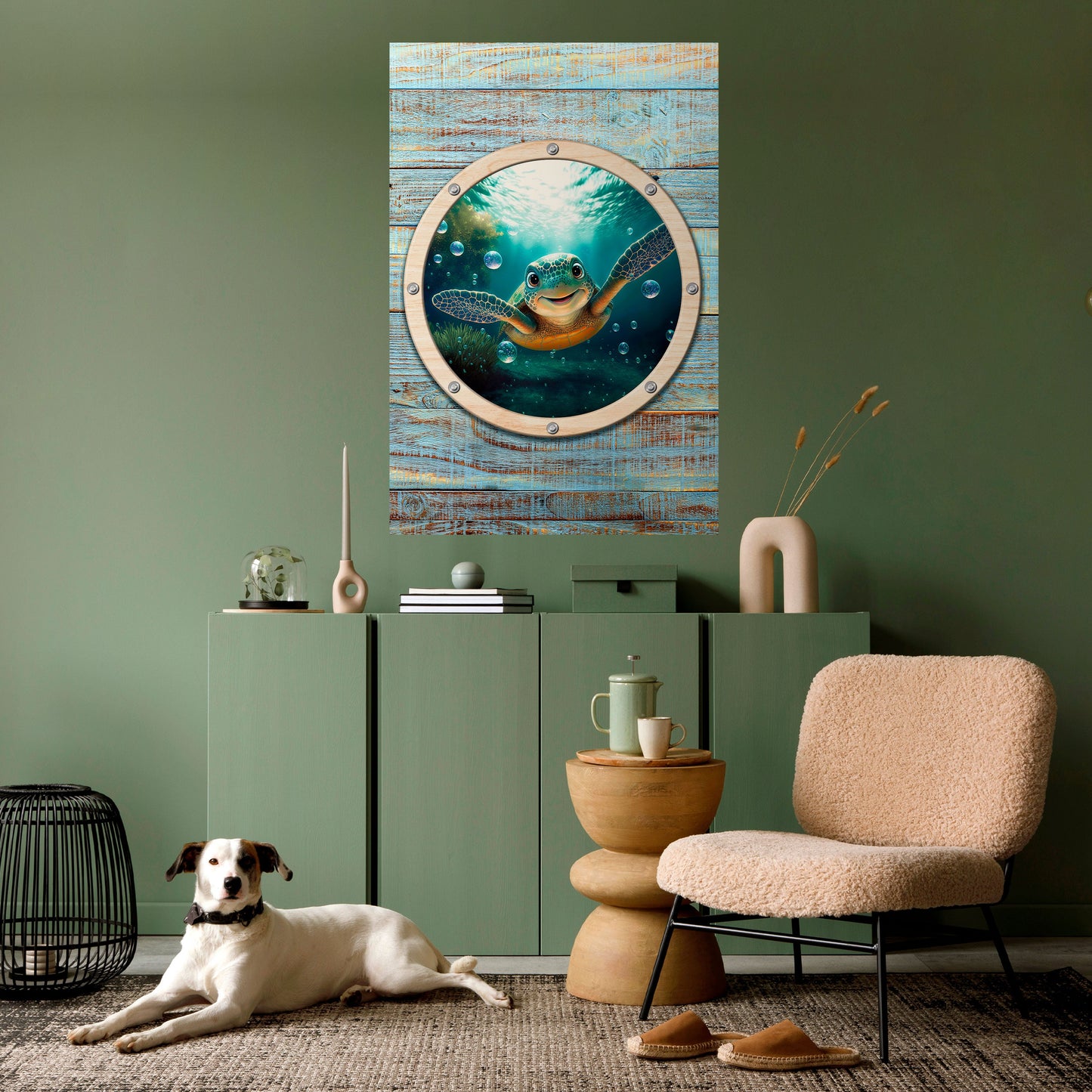 SEASIDE JOY Peel and Stick Vertical Poster