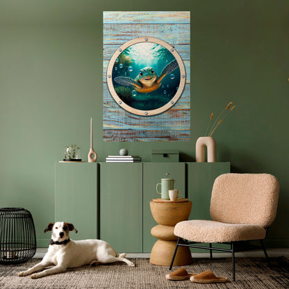 SEASIDE JOY Peel and Stick Vertical Poster