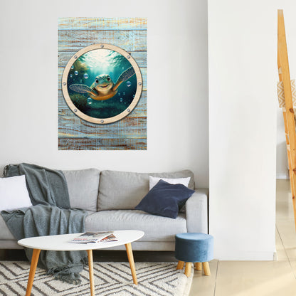 SEASIDE JOY Peel and Stick Vertical Poster