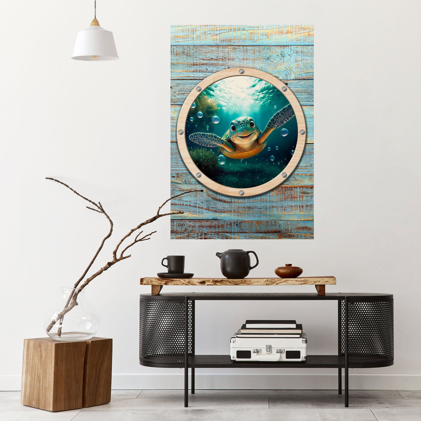 SEASIDE JOY Peel and Stick Vertical Poster