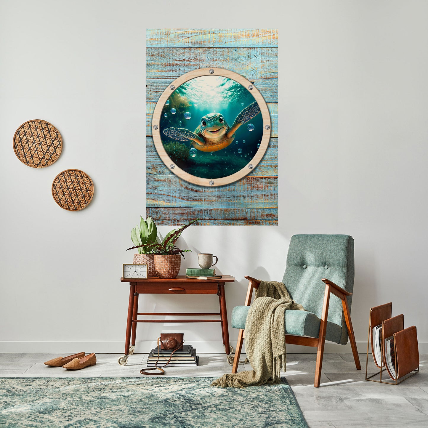 SEASIDE JOY Peel and Stick Vertical Poster