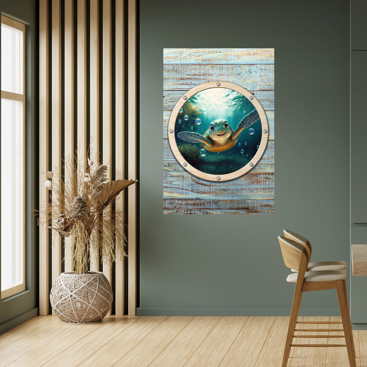 SEASIDE JOY Peel and Stick Vertical Poster