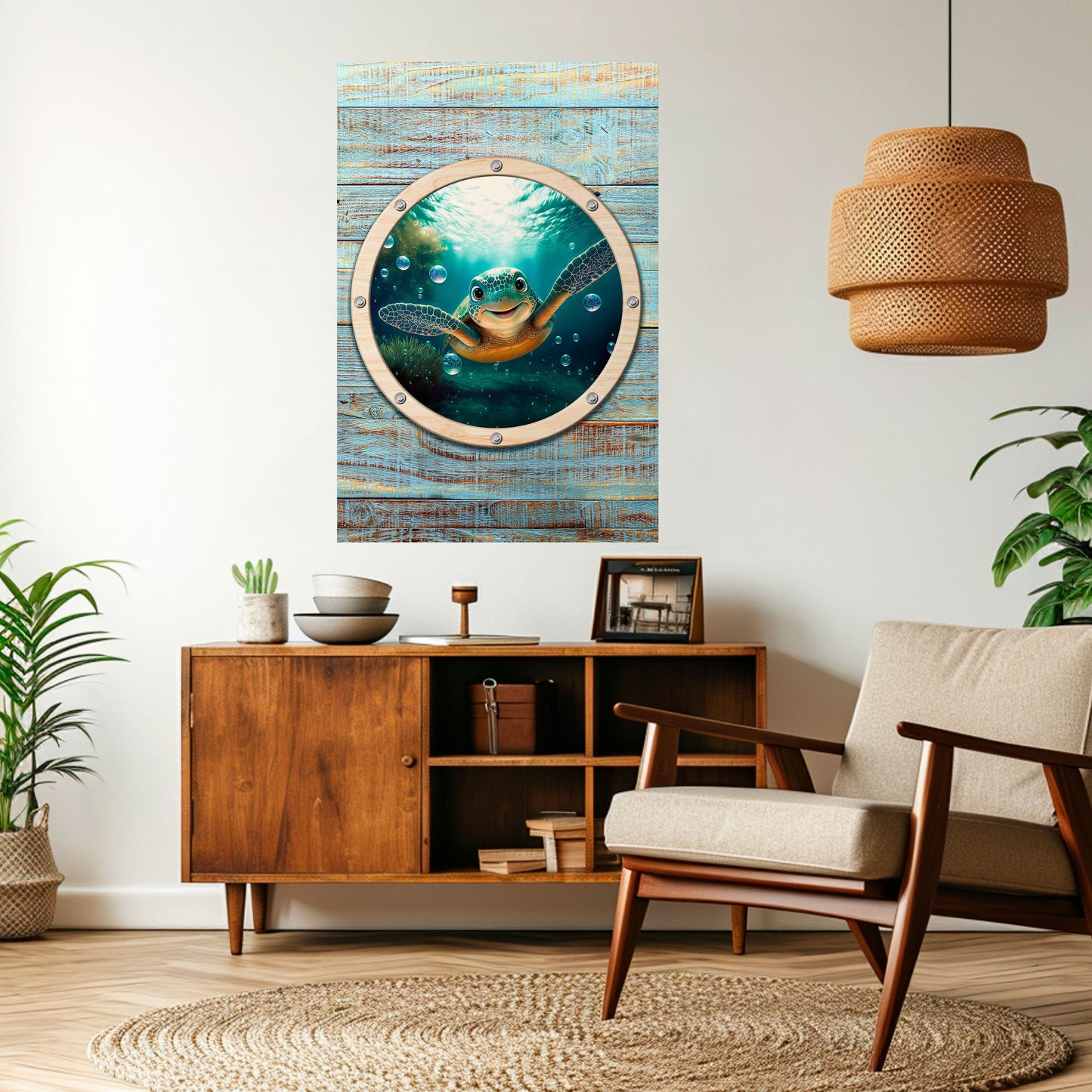 SEASIDE JOY Peel and Stick Vertical Poster