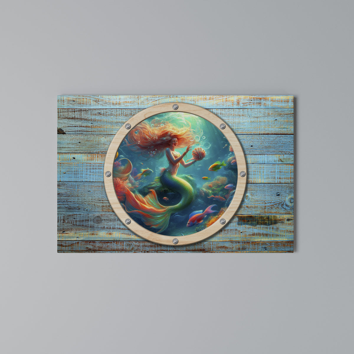 MERMAID DREAMS Horizontal Canvas Print