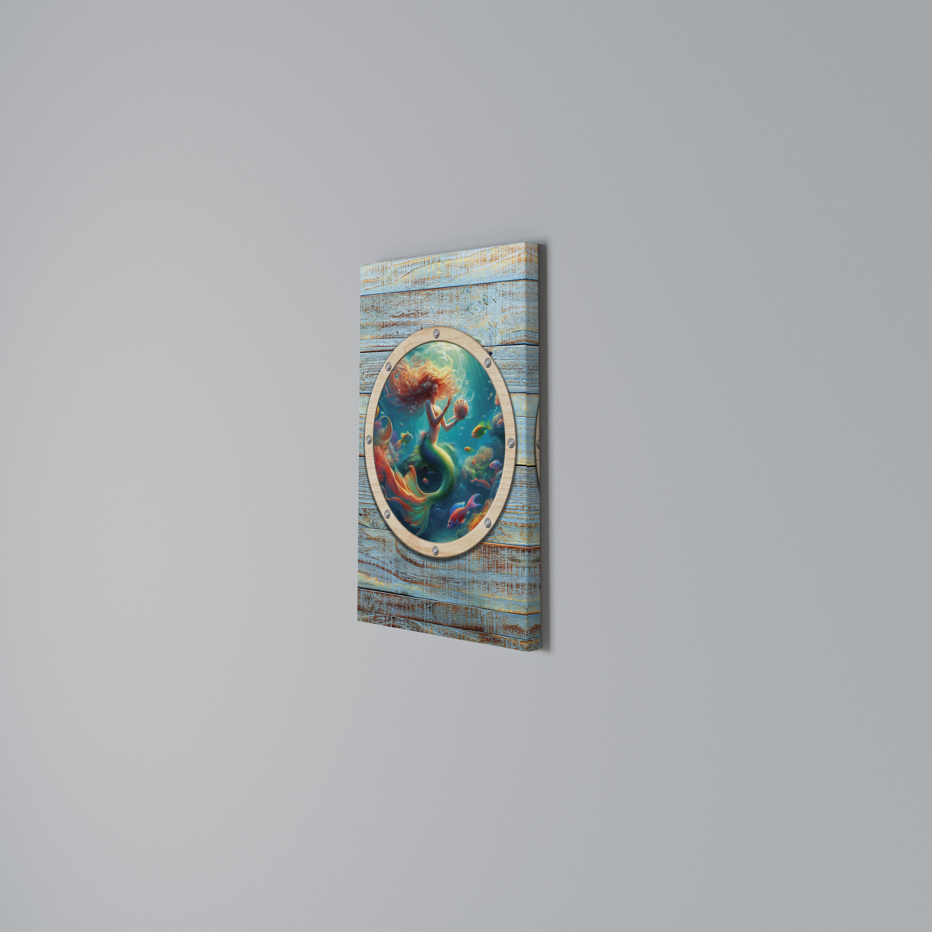MERMAID DREAMS Vertical Canvas Print