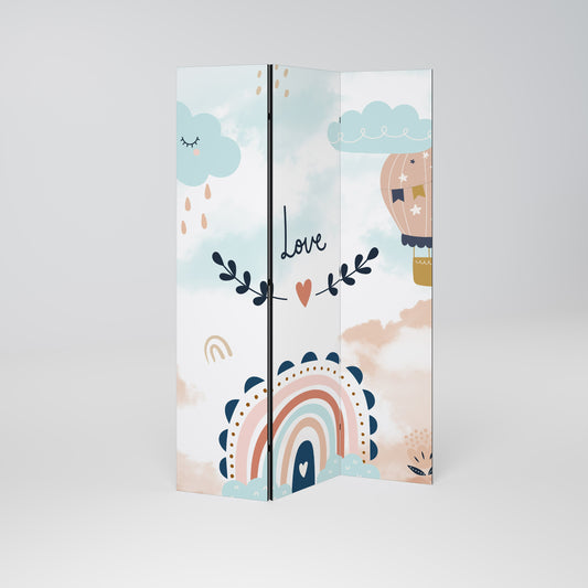 LOVELY DREAMS Dekorativ rumsavdelare med 3 paneler