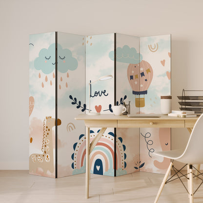 LOVELY DREAMS Decorative 5-Panel Room Divider