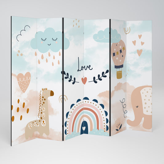 LOVELY DREAMS Dekorativ rumsavdelare med 6 paneler