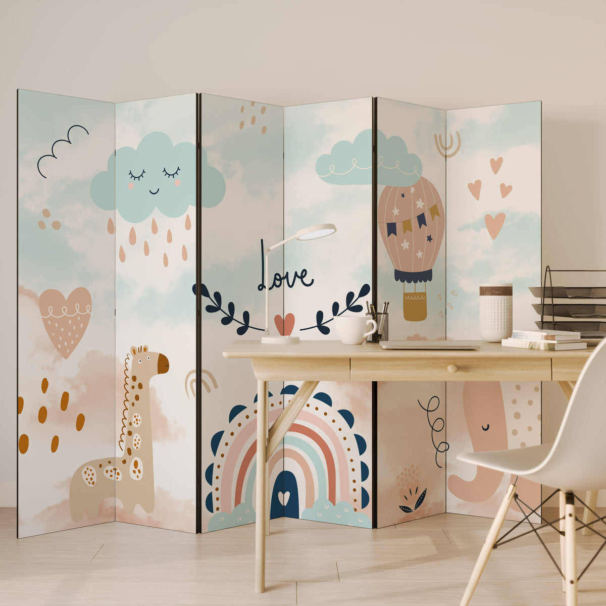 LOVELY DREAMS Rumsavdelare 6 paneler