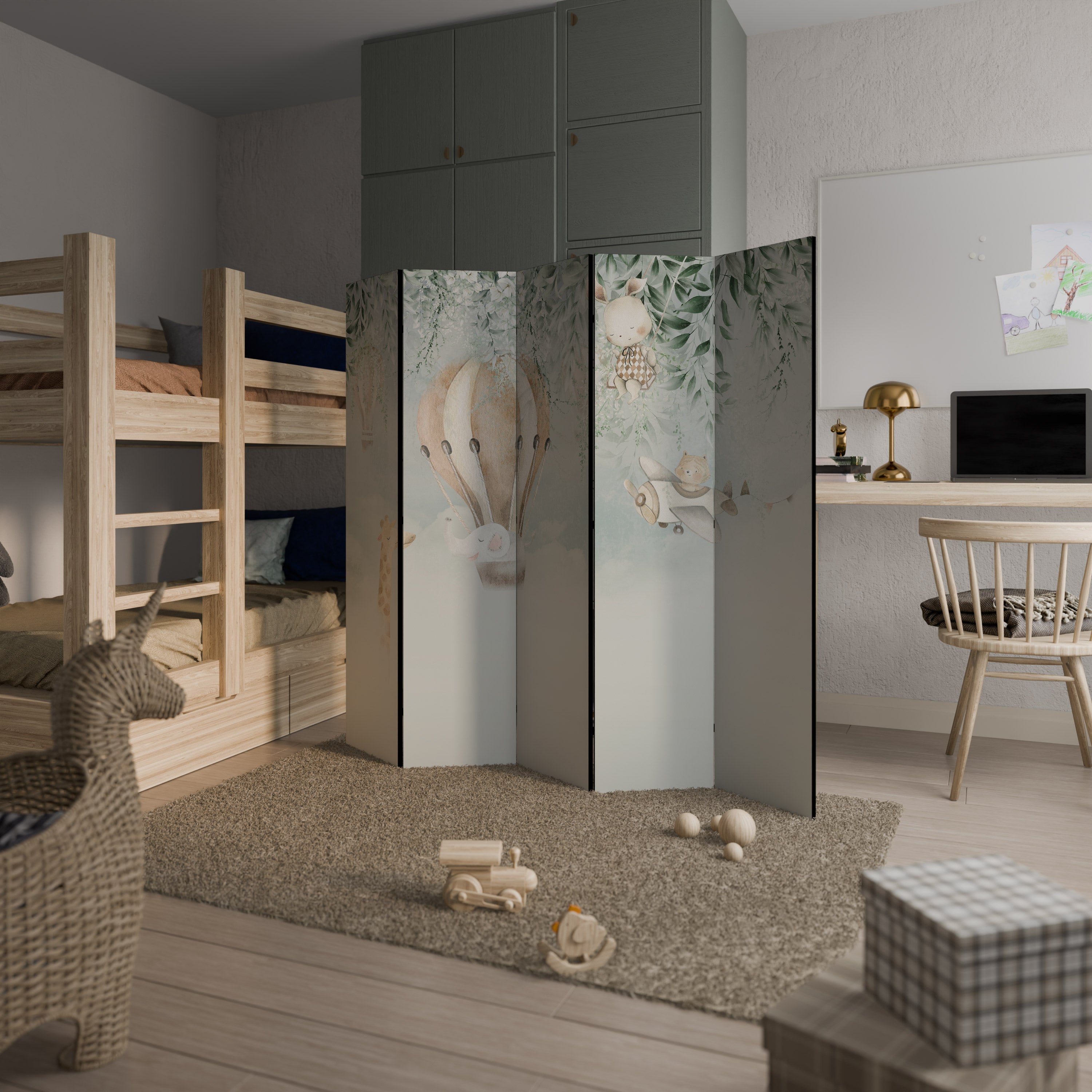 SWEET DREAMS Dekorativ rumsavdelare – 5 paneler