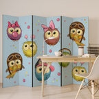OWLY SQUAD 6-Panel Room Divider