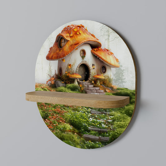 MYSTIC TOADSTOOL Oval Art Hylla I Ekeffekt