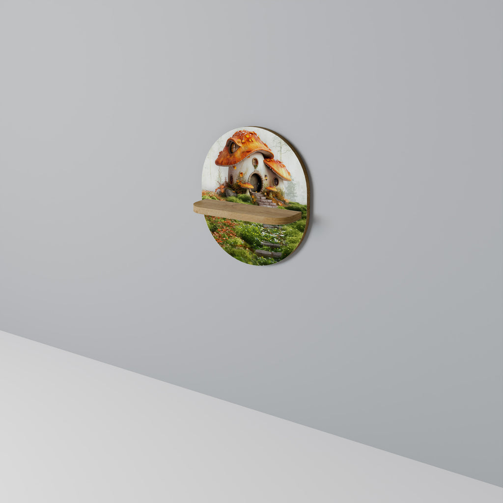 MYSTIC TOADSTOOL Oval Art Hylla I Ekeffekt