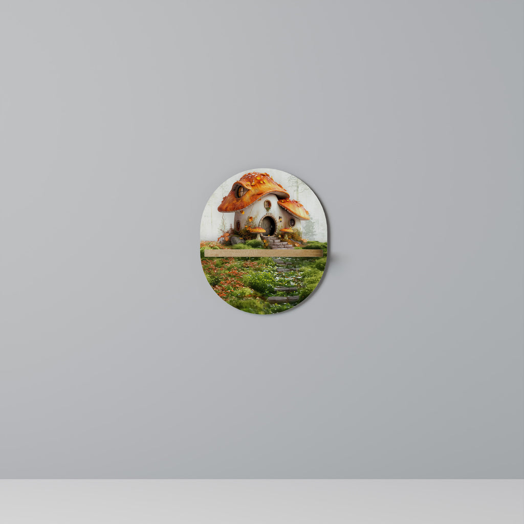 MYSTIC TOADSTOOL Oval Art Hylla I Ekeffekt