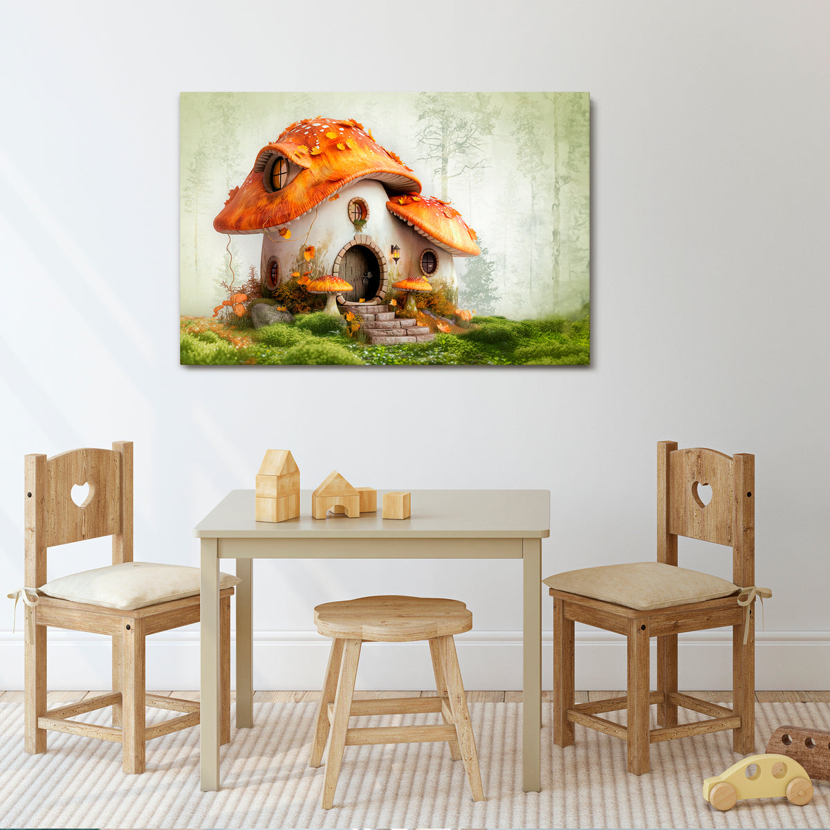 MYSTIC TOADSTOOL Horizontal Canvas Print