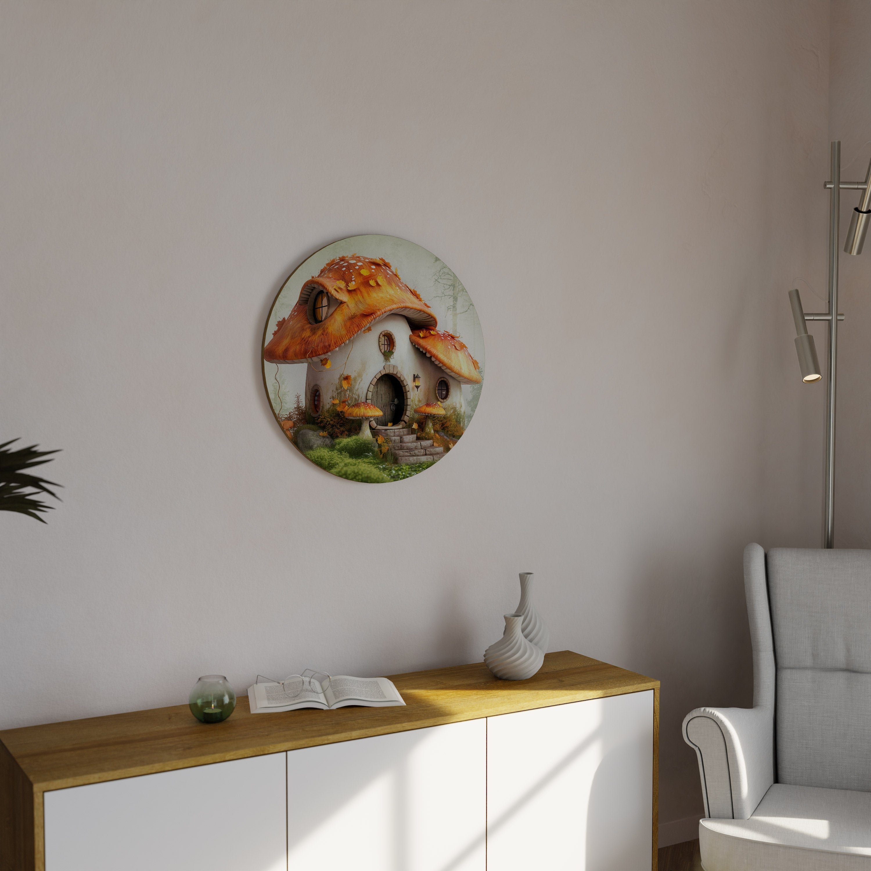 MYSTIC TOADSTOMP Rund Väggkonst