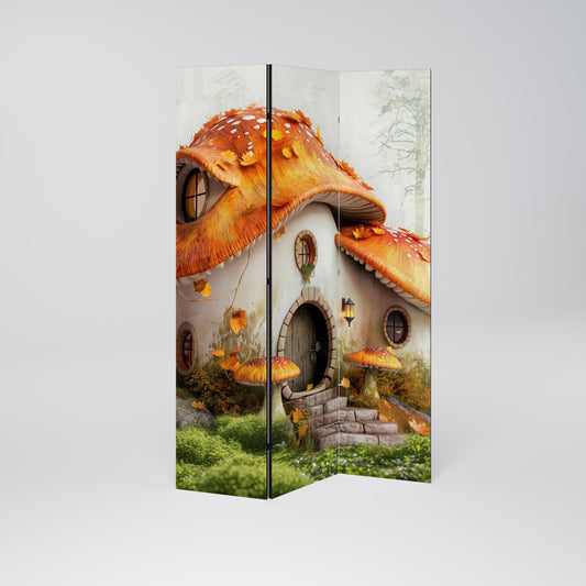 MYSTIC TOADSTOOL Dekorativ rumsavdelare med 3 paneler