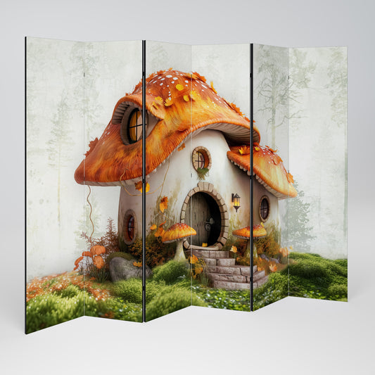 MYSTIC TOADSTOOL Dekorativ rumsavdelare med 6 paneler