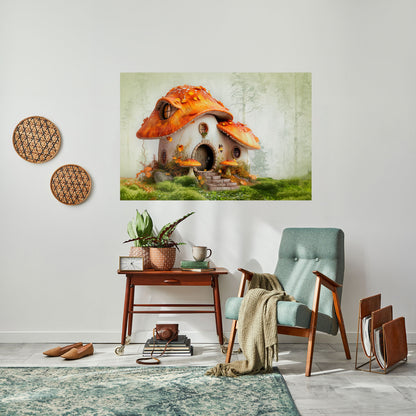 MYSTIC TOADSTOOL Peel and Stick Horizontal Poster