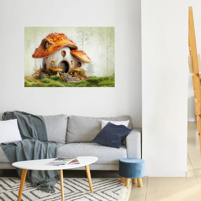 MYSTIC TOADSTOOL Peel and Stick Horizontal Poster
