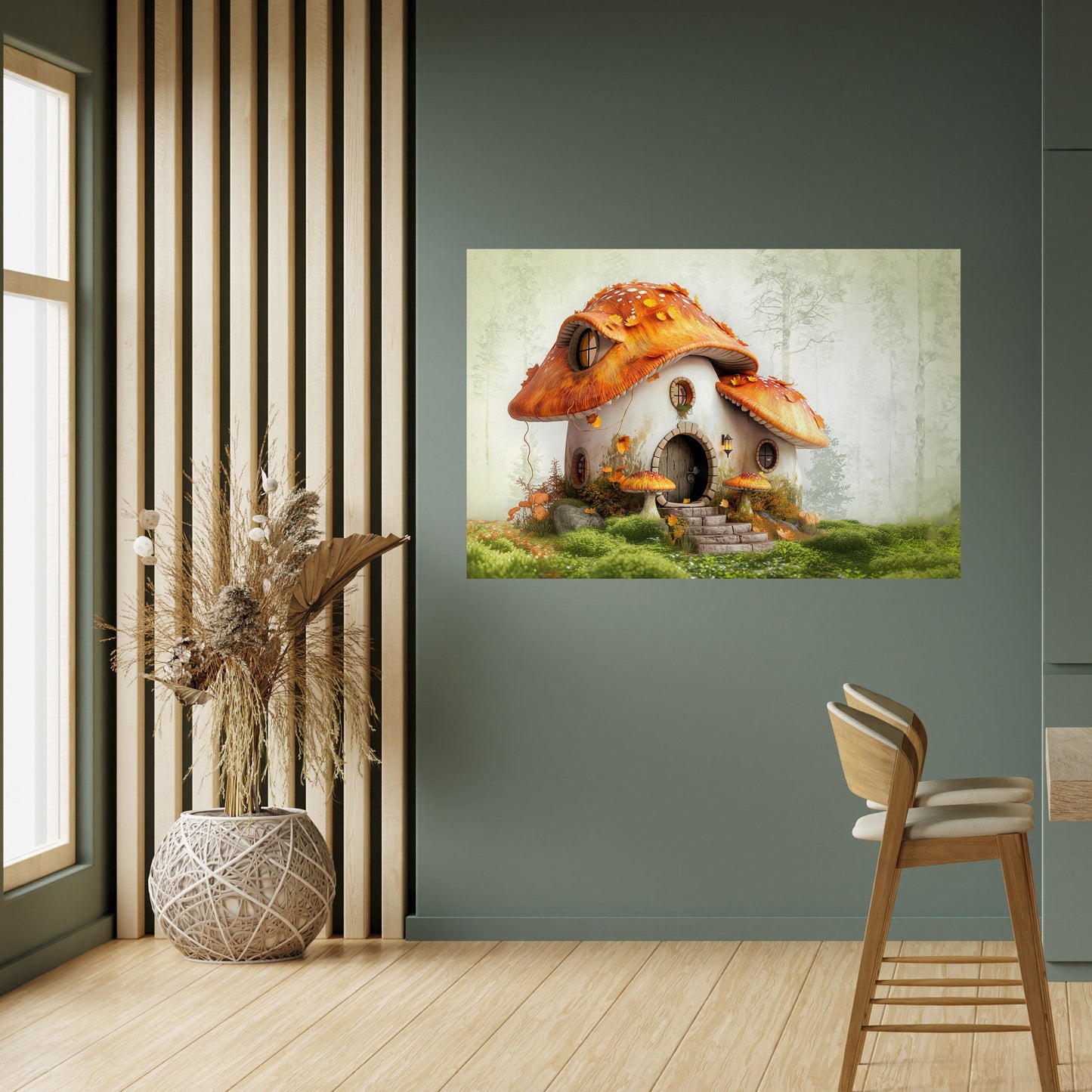 MYSTIC TOADSTOOL Peel and Stick Horizontal Poster