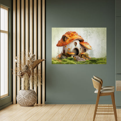 MYSTIC TOADSTOOL Peel and Stick Horizontal Poster