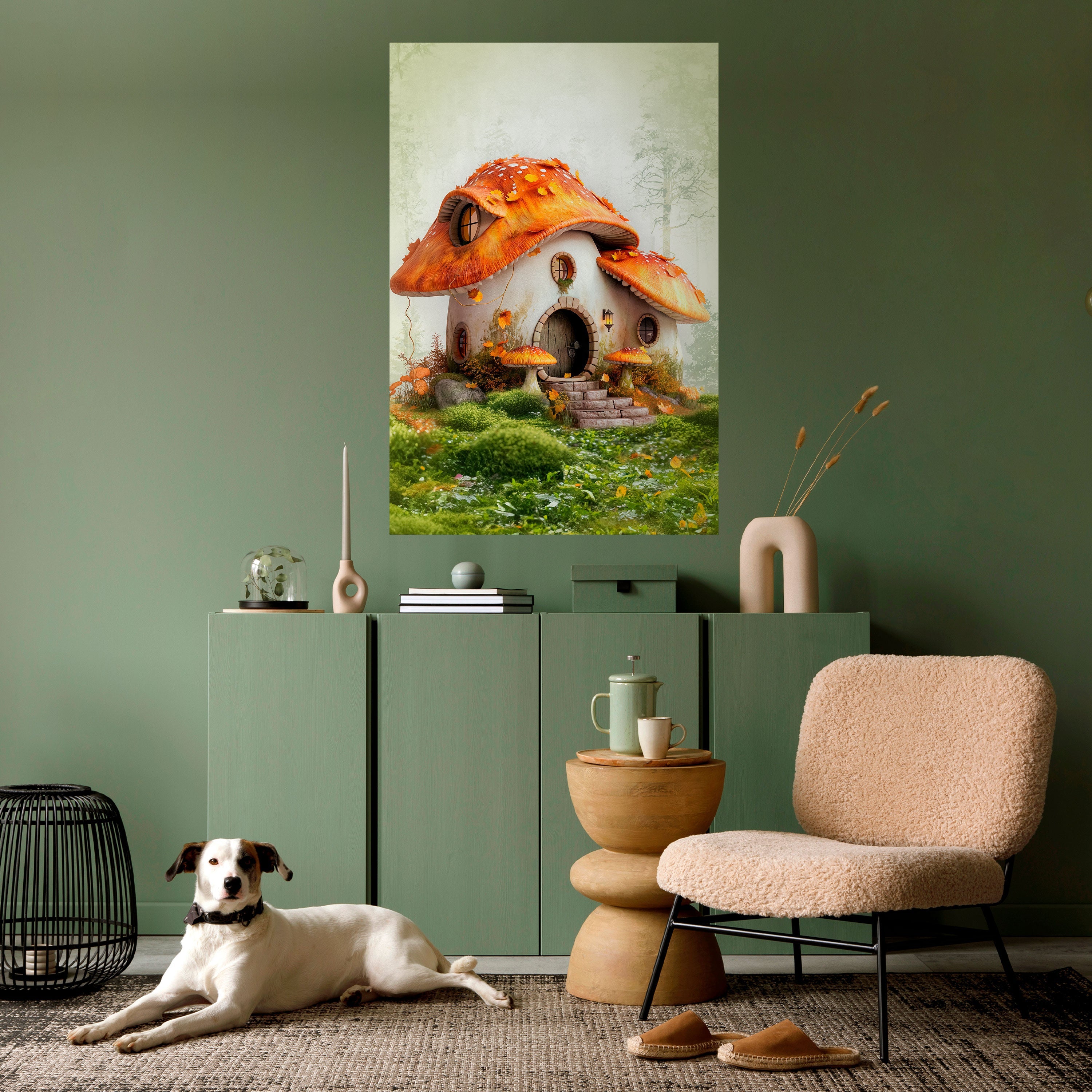 MYSTIC TOADSTOMP Vertikal poster med självhäftande klistermärke