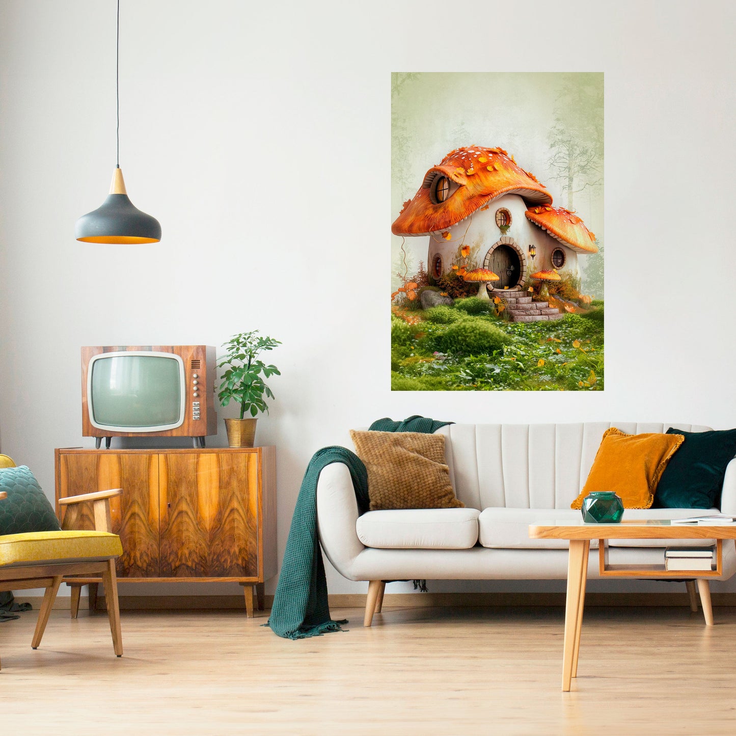 MYSTIC TOADSTOMP Vertikal poster med självhäftande klistermärke