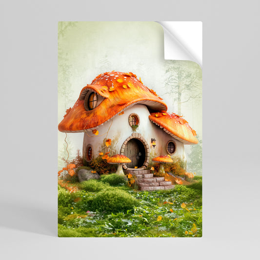 MYSTIC TOADSTOOL Peel and Stick Vertical Poster