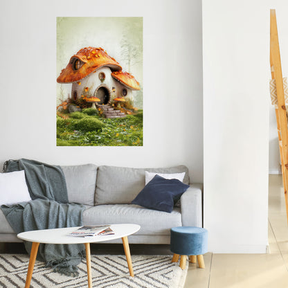 MYSTIC TOADSTOMP Vertikal poster med självhäftande klistermärke
