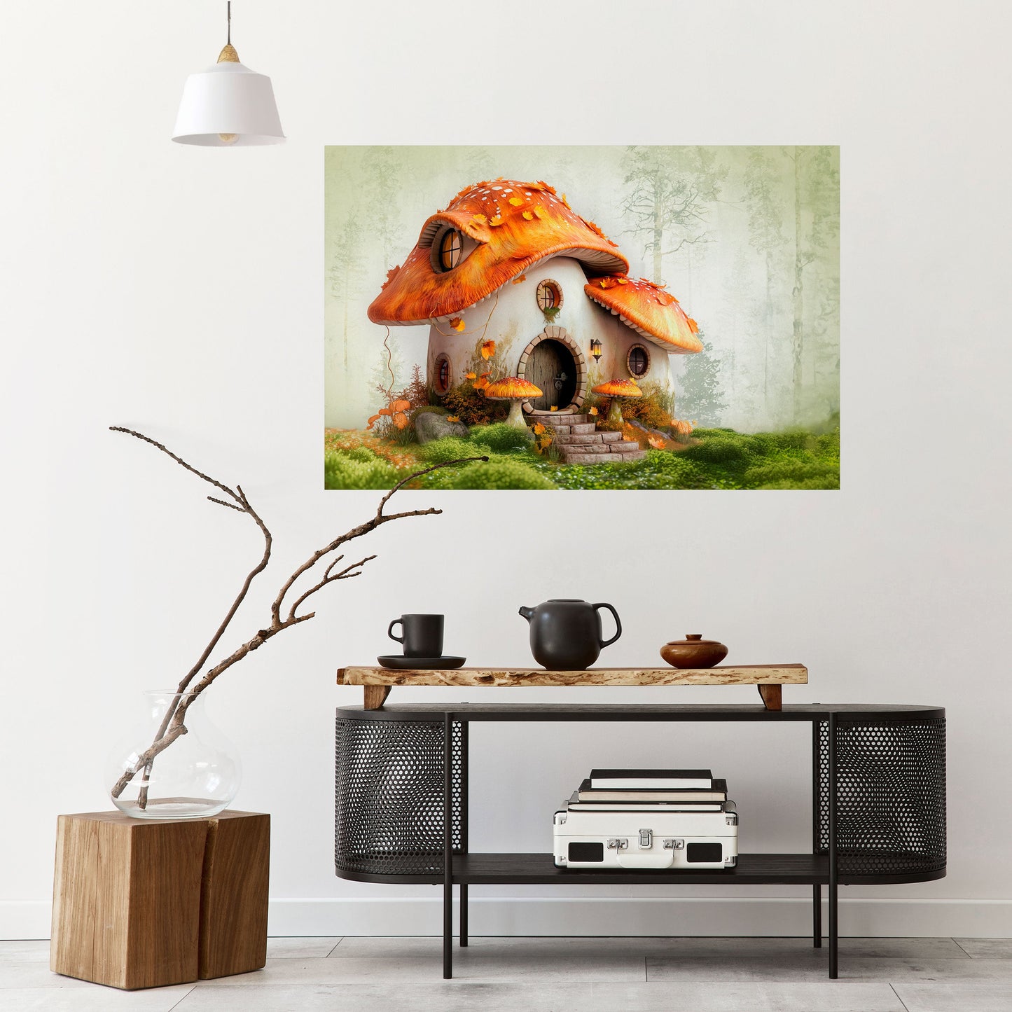 MYSTIC TOADSTOOL Peel and Stick Horizontal Poster