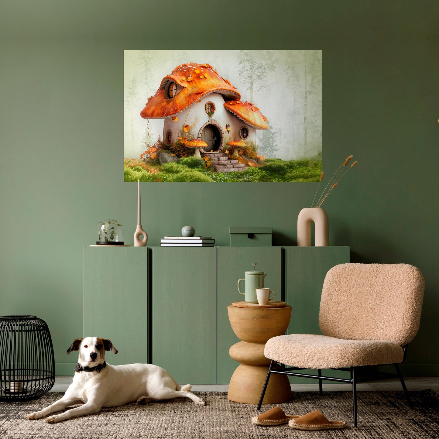 MYSTIC TOADSTOOL Peel and Stick Horizontal Poster