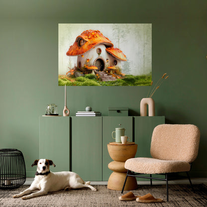 MYSTIC TOADSTOOL Peel and Stick Horizontal Poster