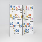 COUNTING LESSON 4-Panel Room Divider