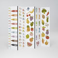 HAPPY LANGUAGE 5-Panel Room Divider