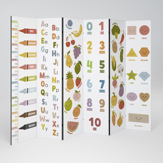 HAPPY LANGUAGE Rumsavdelare 6 paneler