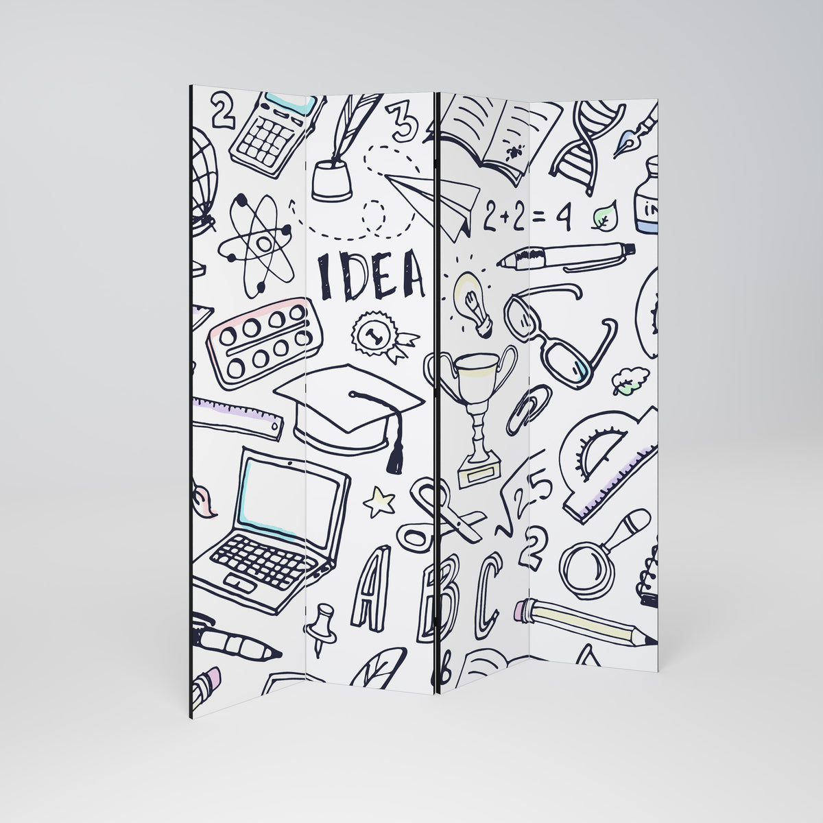 SCHOOL STUFF Rumsavdelare 4 paneler