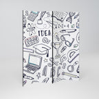 SCHOOL STUFF Rumsavdelare 4 paneler