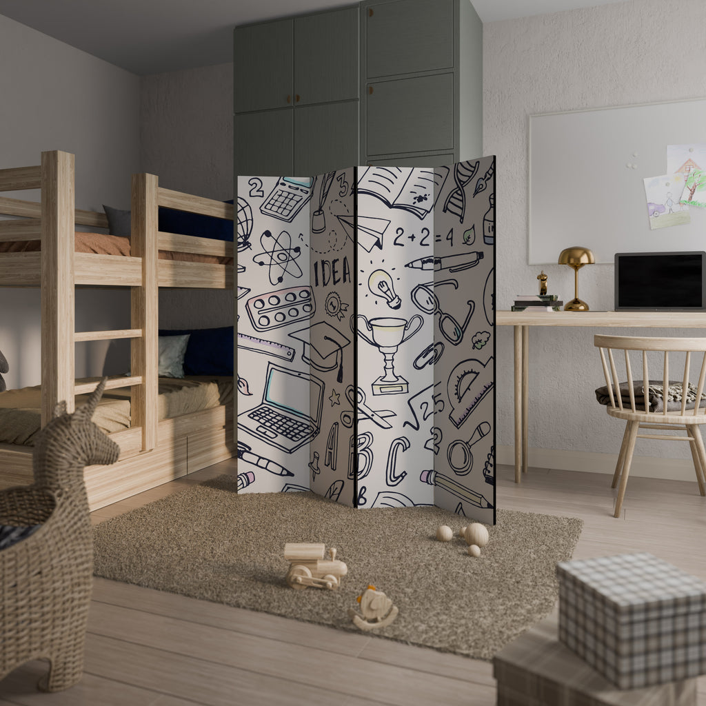 SCHOOL STUFF Rumsavdelare 4 paneler
