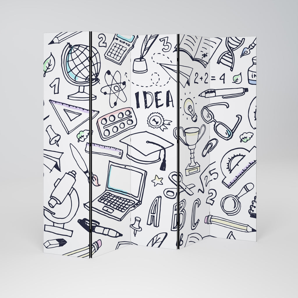 SCHOOL STUFF 5-Panel Room Divider